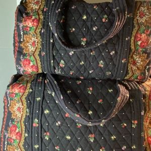 Rare Vintage Vera Bradley PetitPoint Small & Large Duffle set